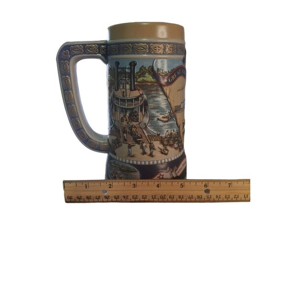 Miller High Life 1989 River Steamer Beer Stein Great American Achievements Serie - Picture 7 of 10